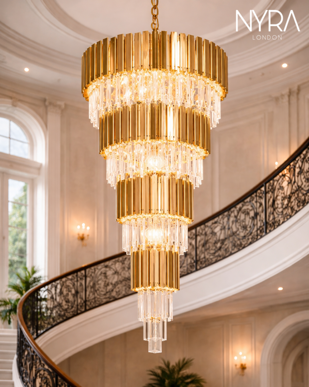 Golden Pisa Chandelier