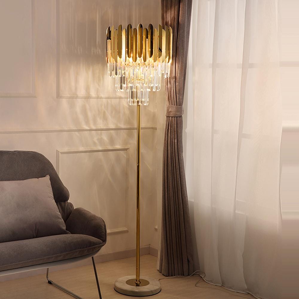 Ivy Crystal Floor & Table Lamp