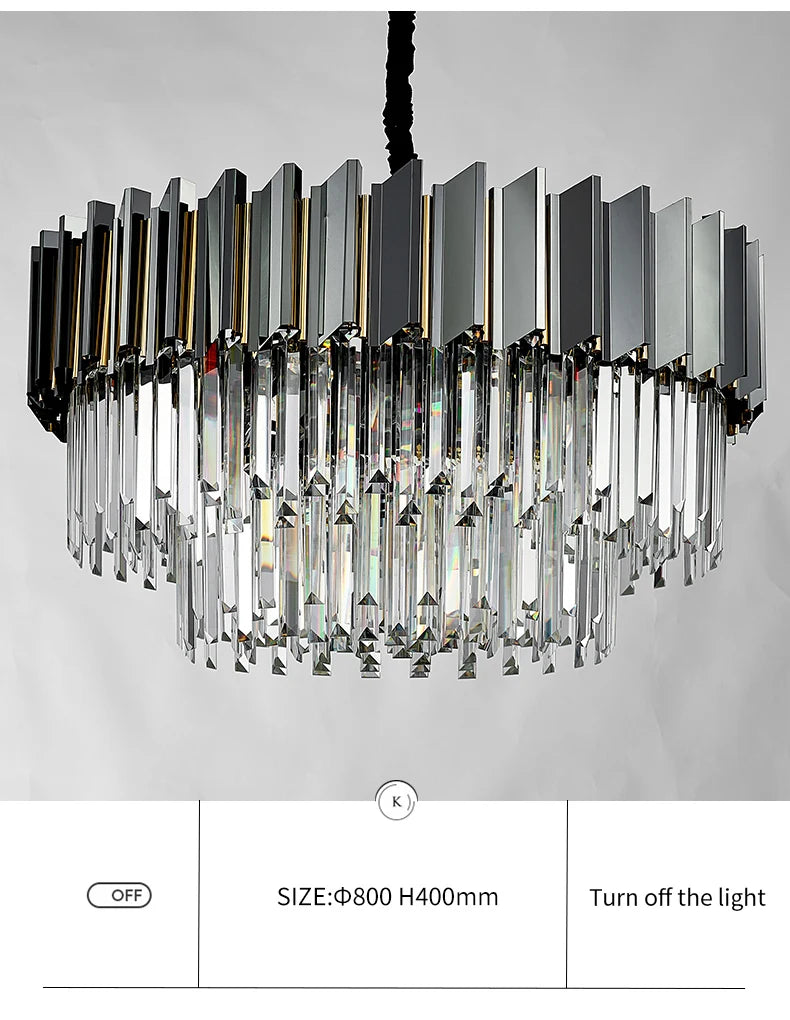 Cuban Grey Chandelier