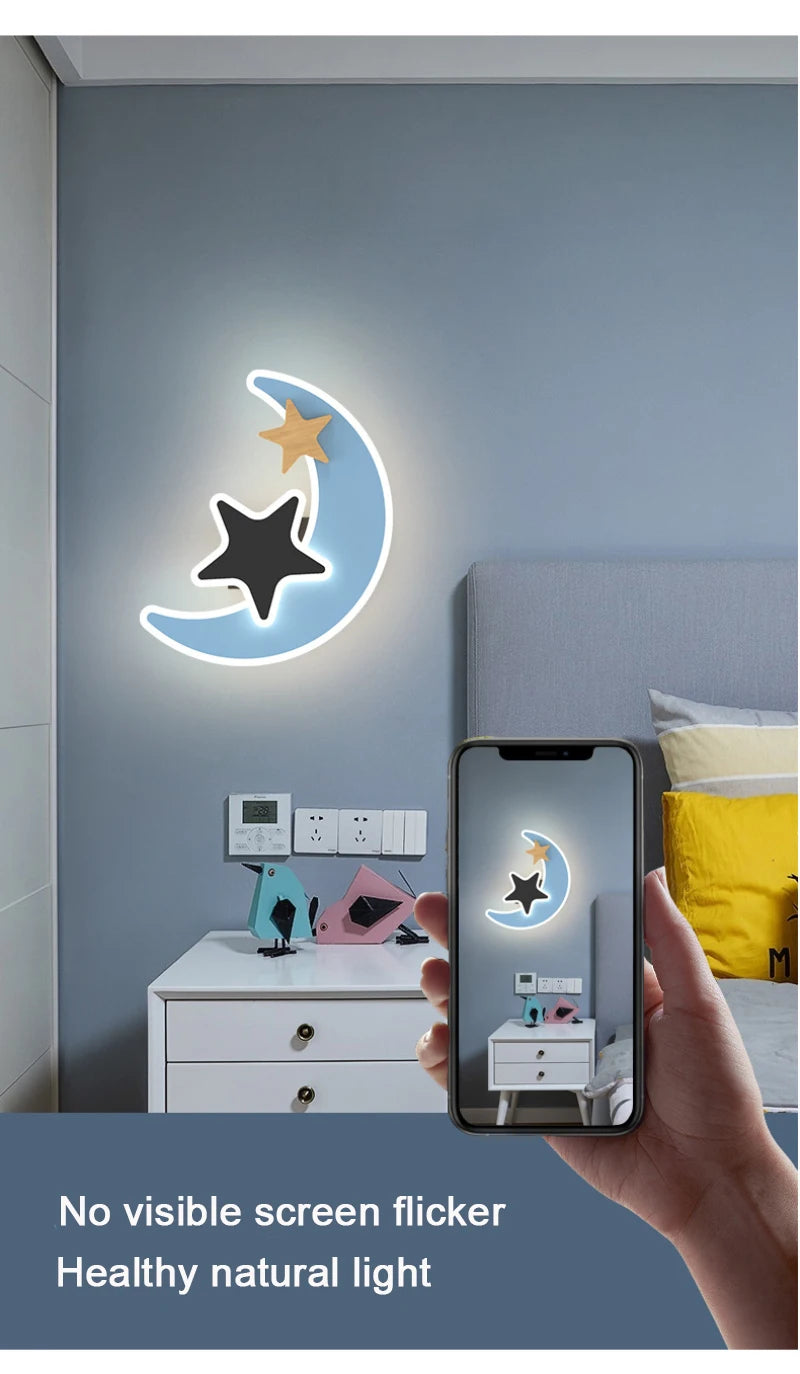 Cartoon Rocket LED Wall Lamp