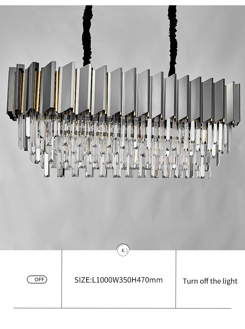 Cuban Grey Chandelier