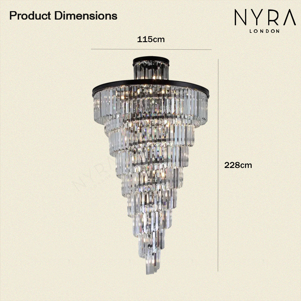 Size of Elena Chandelier