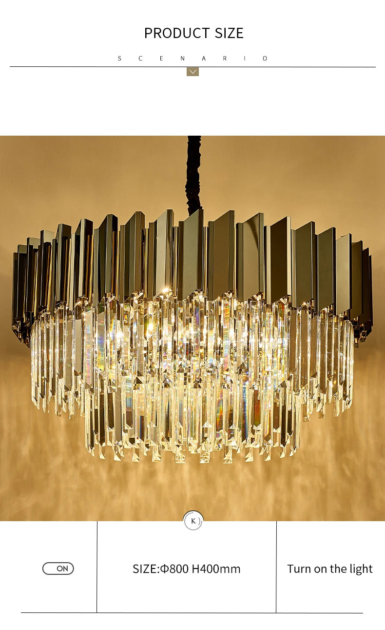 Cuban Grey Chandelier
