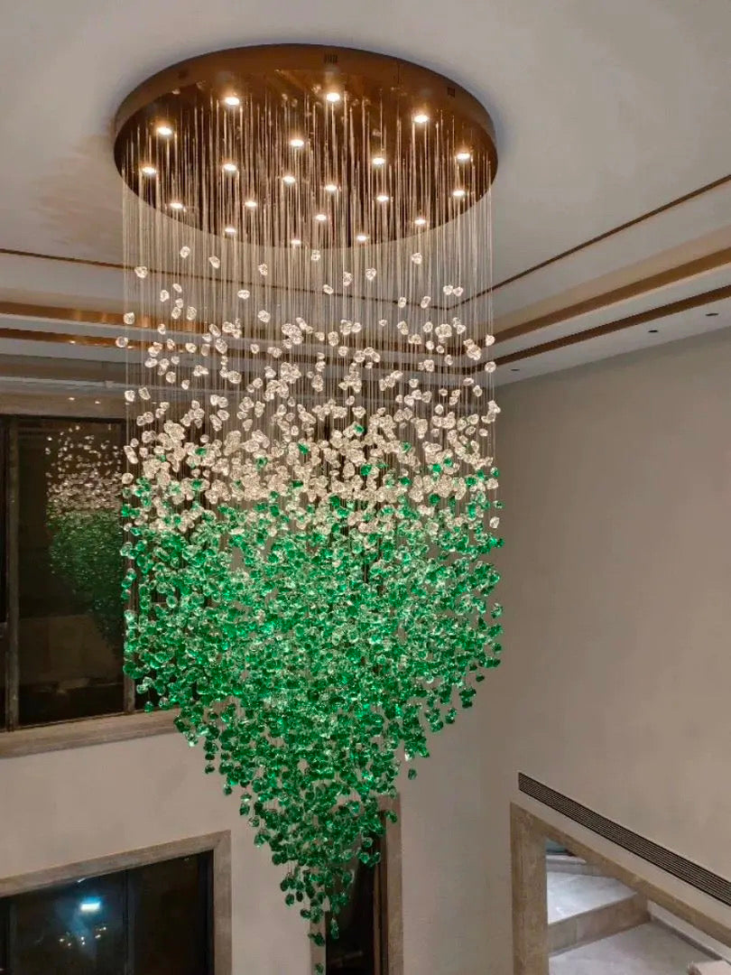 NYRA Modern Stone Chandelier