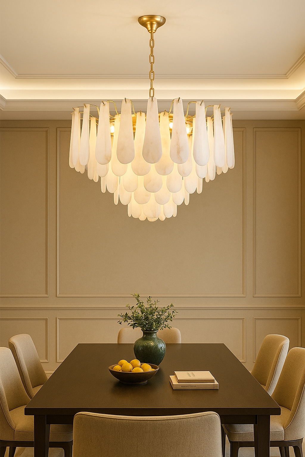 Flora Alabaster Chandelier
