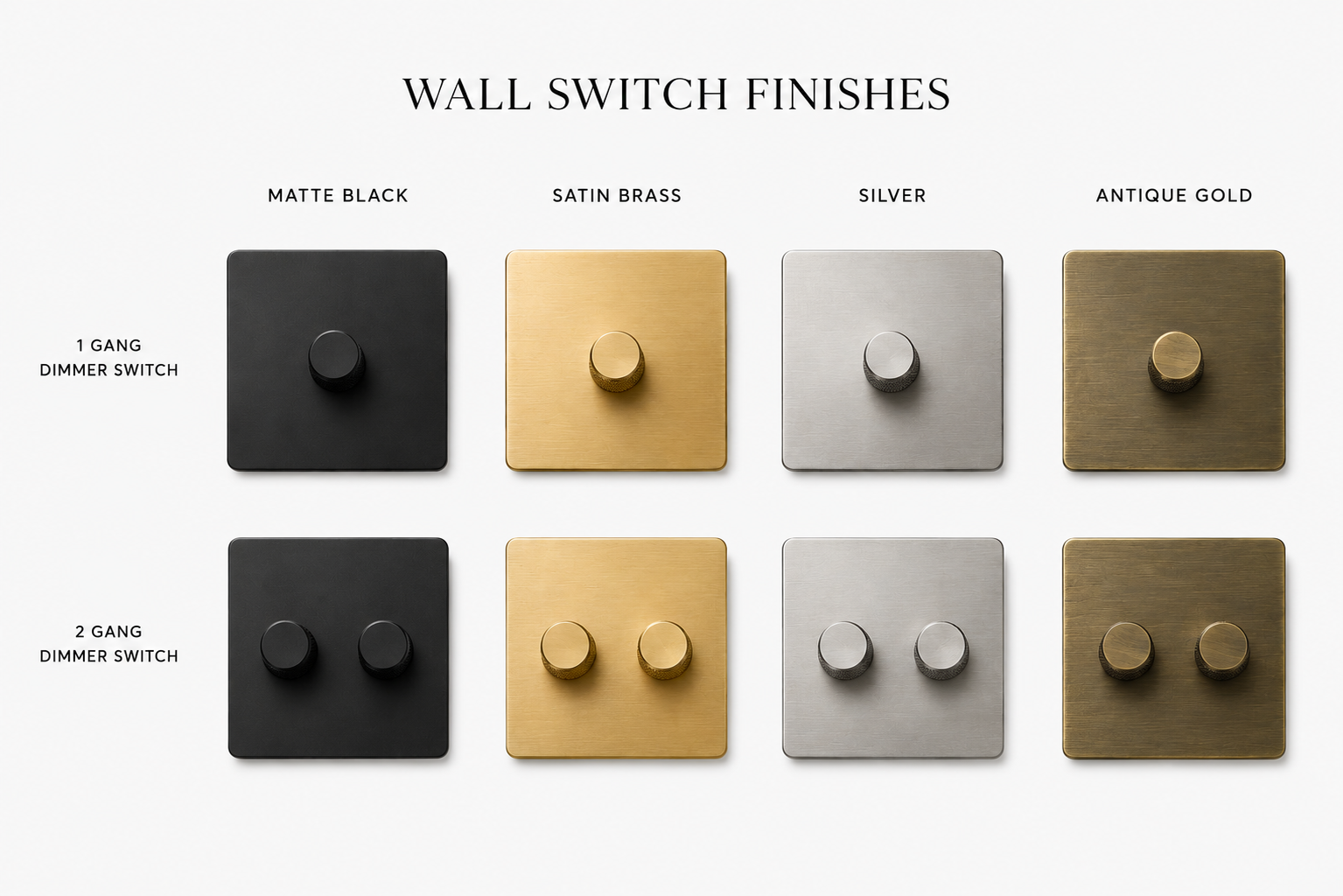 NYRA Customisable Dimmer Switches