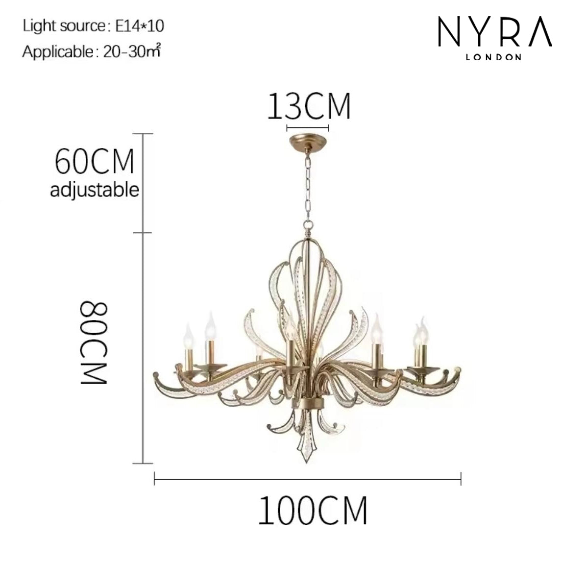 Opulent Bloom Crystal Chandelier