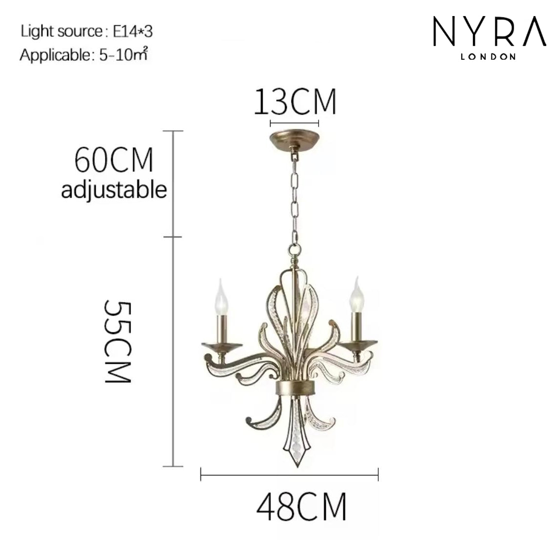 Opulent Bloom Crystal Chandelier