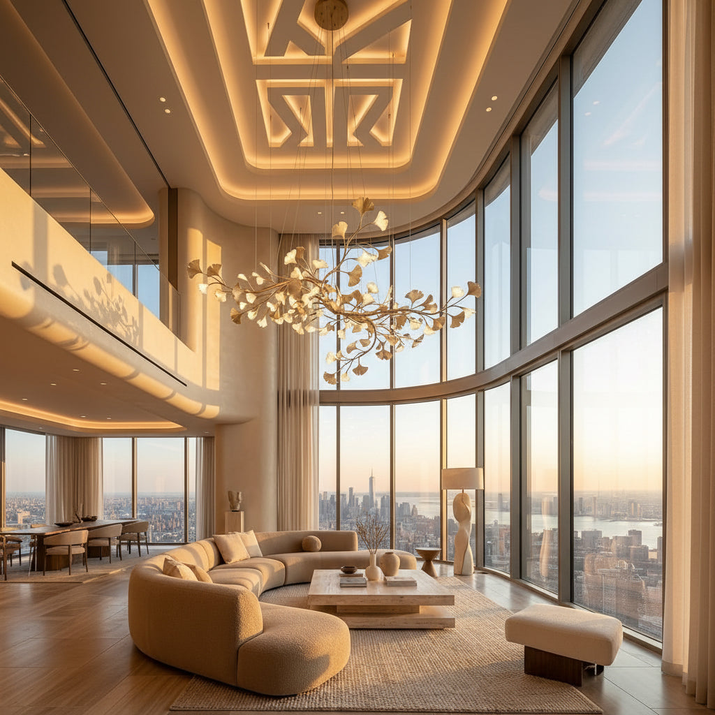 Ceramic Petal Chandelier