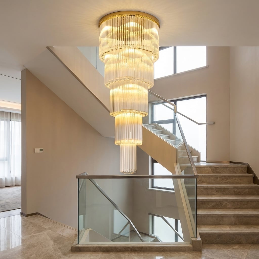 Xenara Large Crystal Chandelier