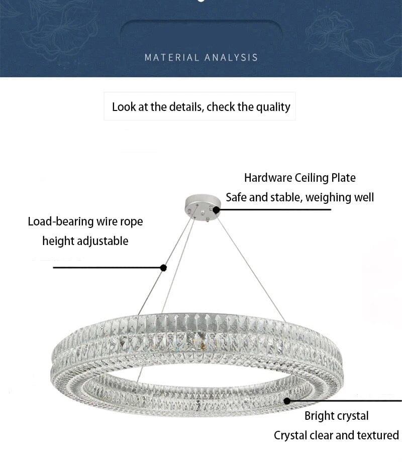 Phoebe Chrome Ring Chandelier