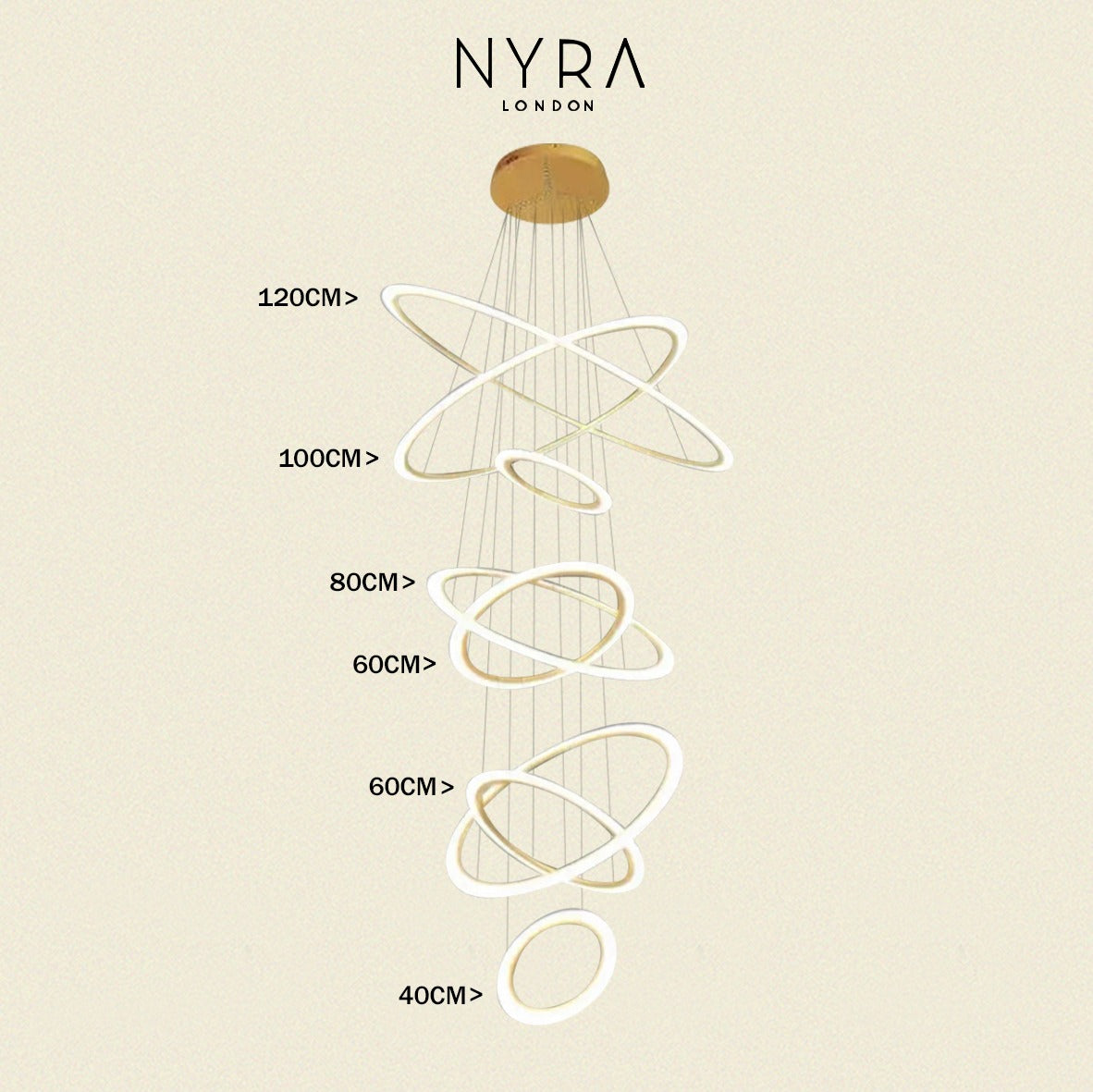 Mia Ring Chandelier - NYRALONDON