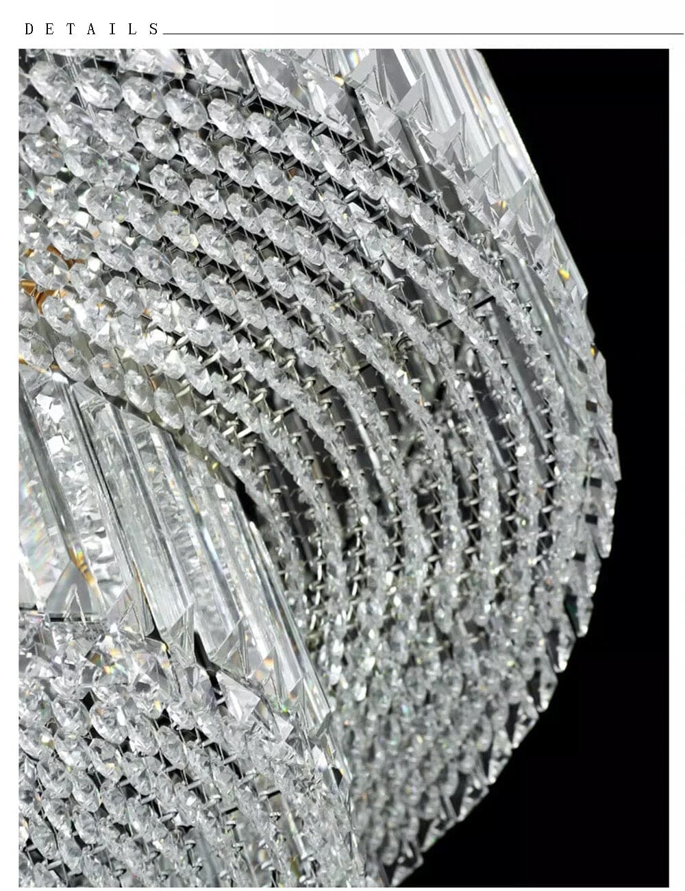 Rosalina Chrome Crystal Chandelier
