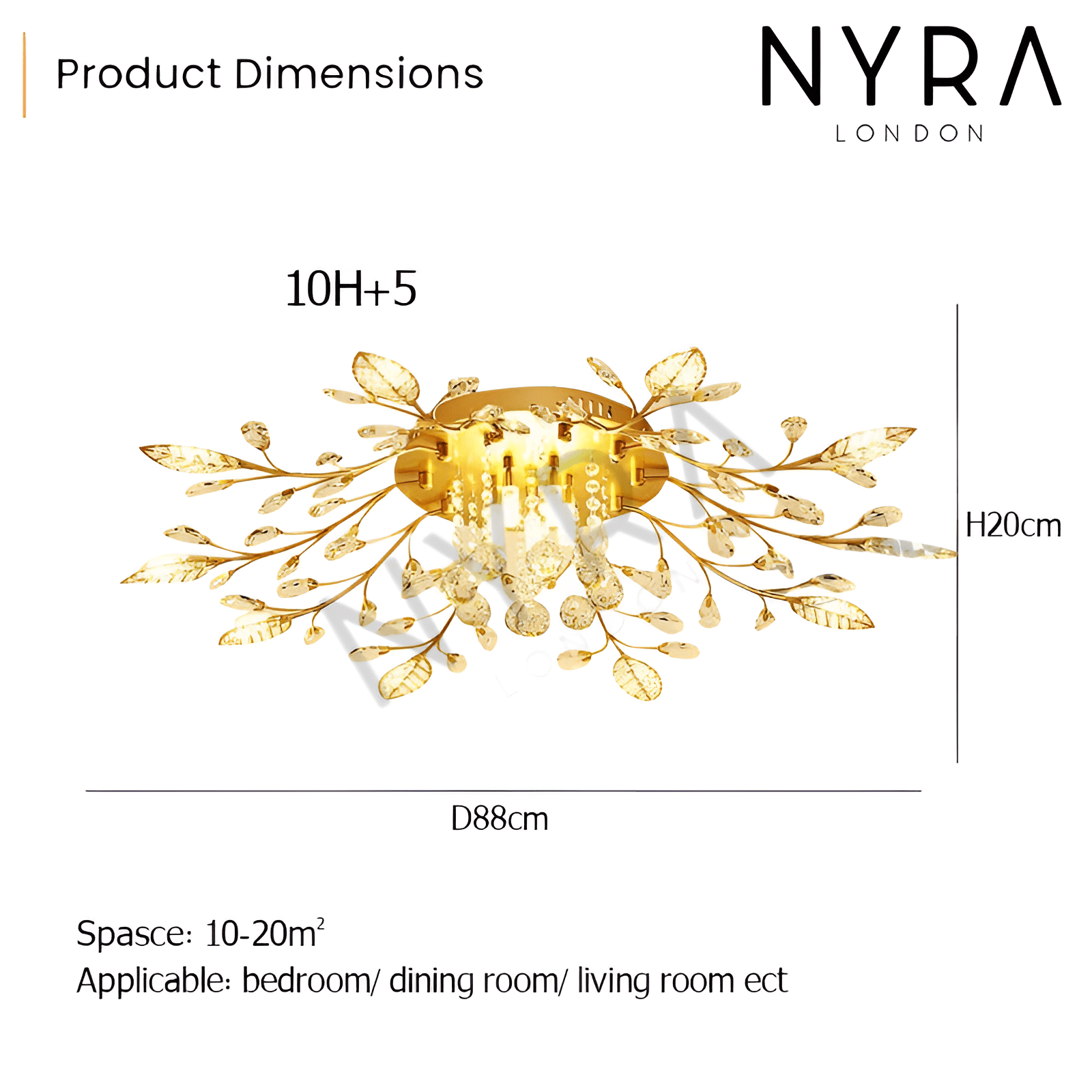 Flower Wall Chandelier