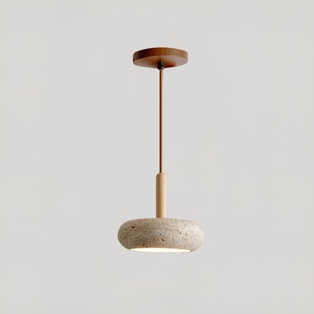 Moorgate Japanese Stone Wood Chandelier