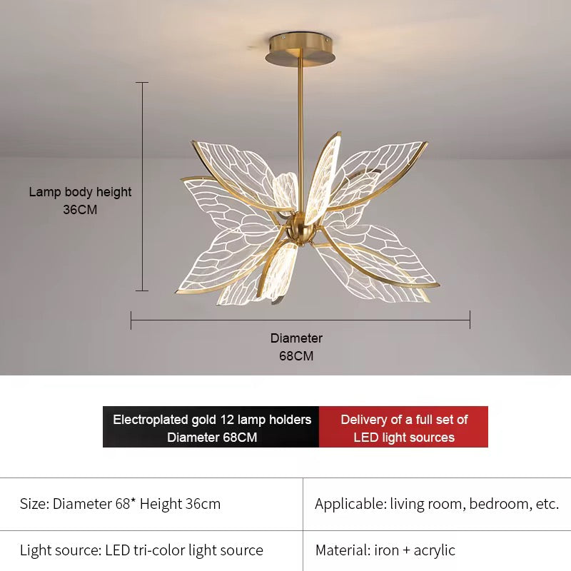 Butterfly Acrylic Chandelier