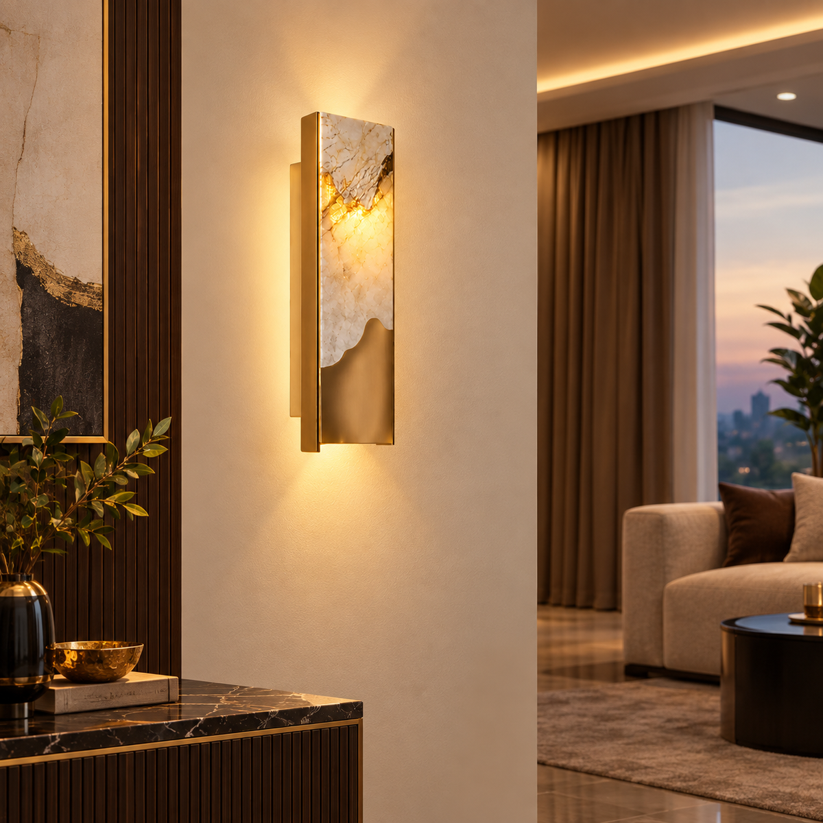 Venezia Italian Marble Wall Lamp