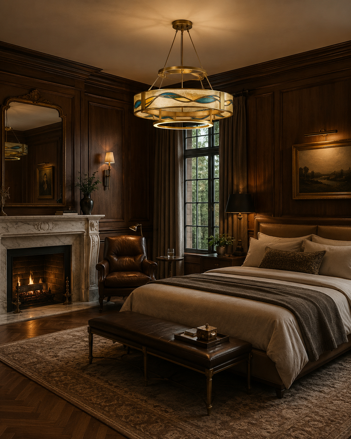 LOVO Enamel Round Chandelier