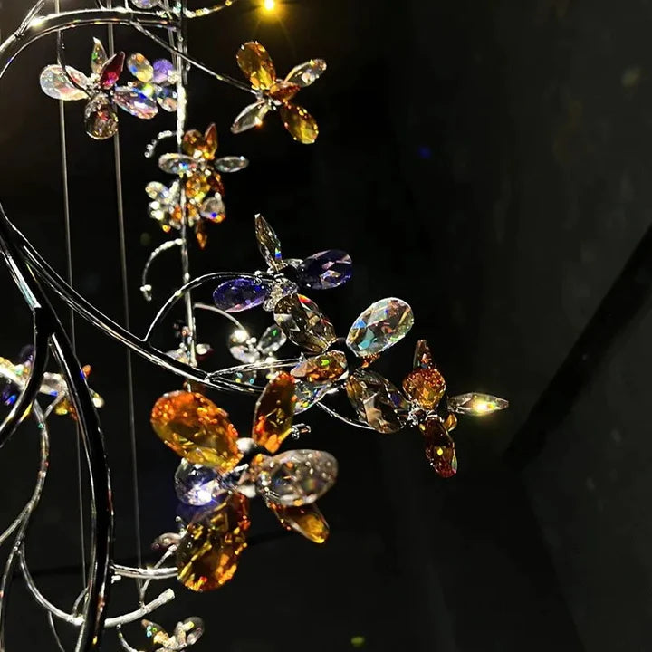 Lily Crystal Flower Chandelier