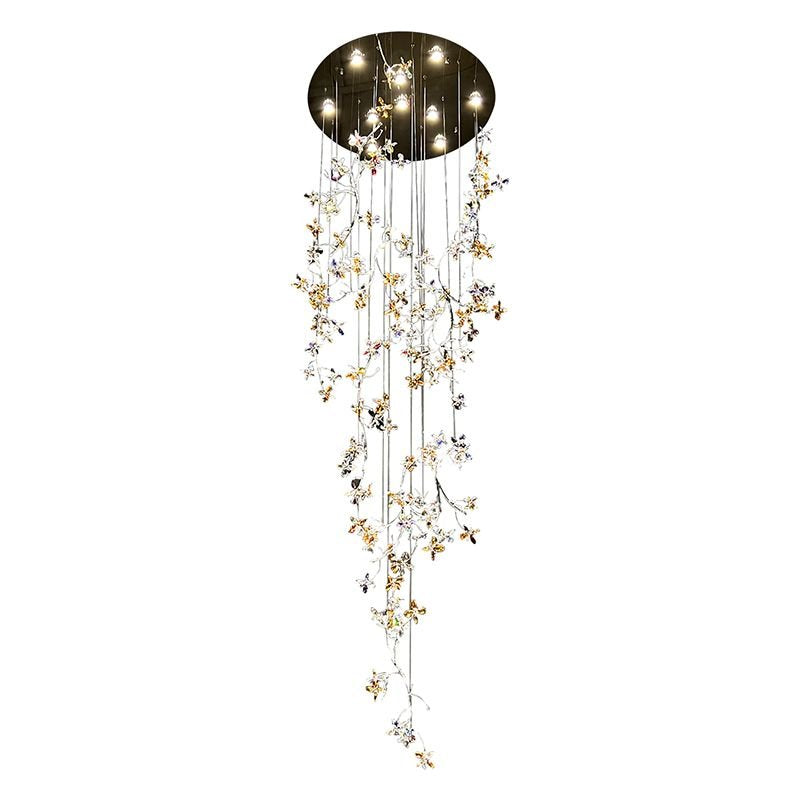 Lily Crystal Flower Chandelier