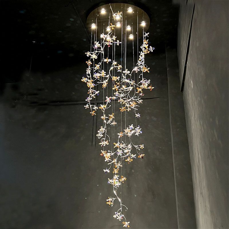 Lily Crystal Flower Chandelier