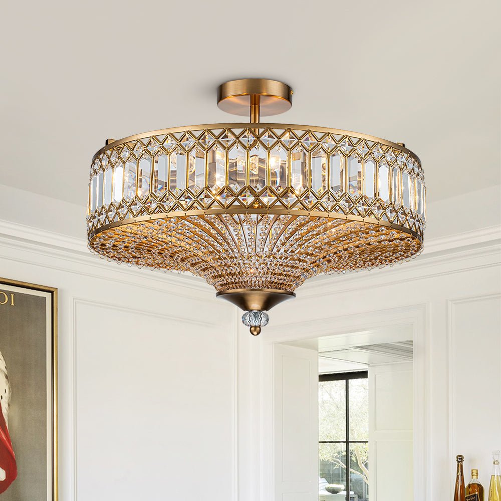 Sienna Crystal Round Chandeliers