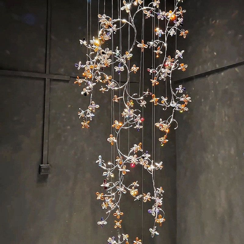 Lily Crystal Flower Chandelier