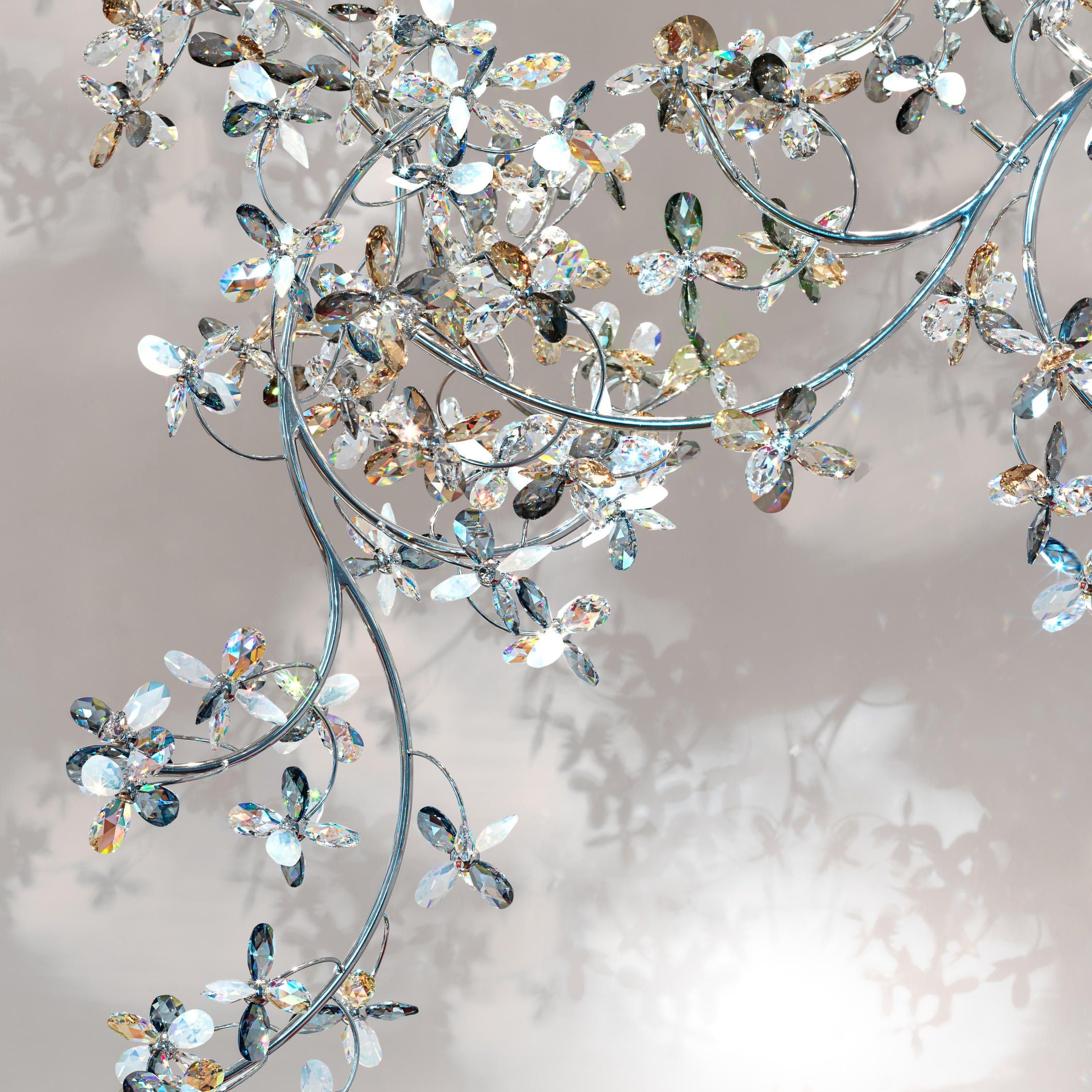 Lily Crystal Flower Chandelier