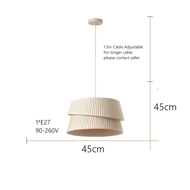 French Fabric Chandelier