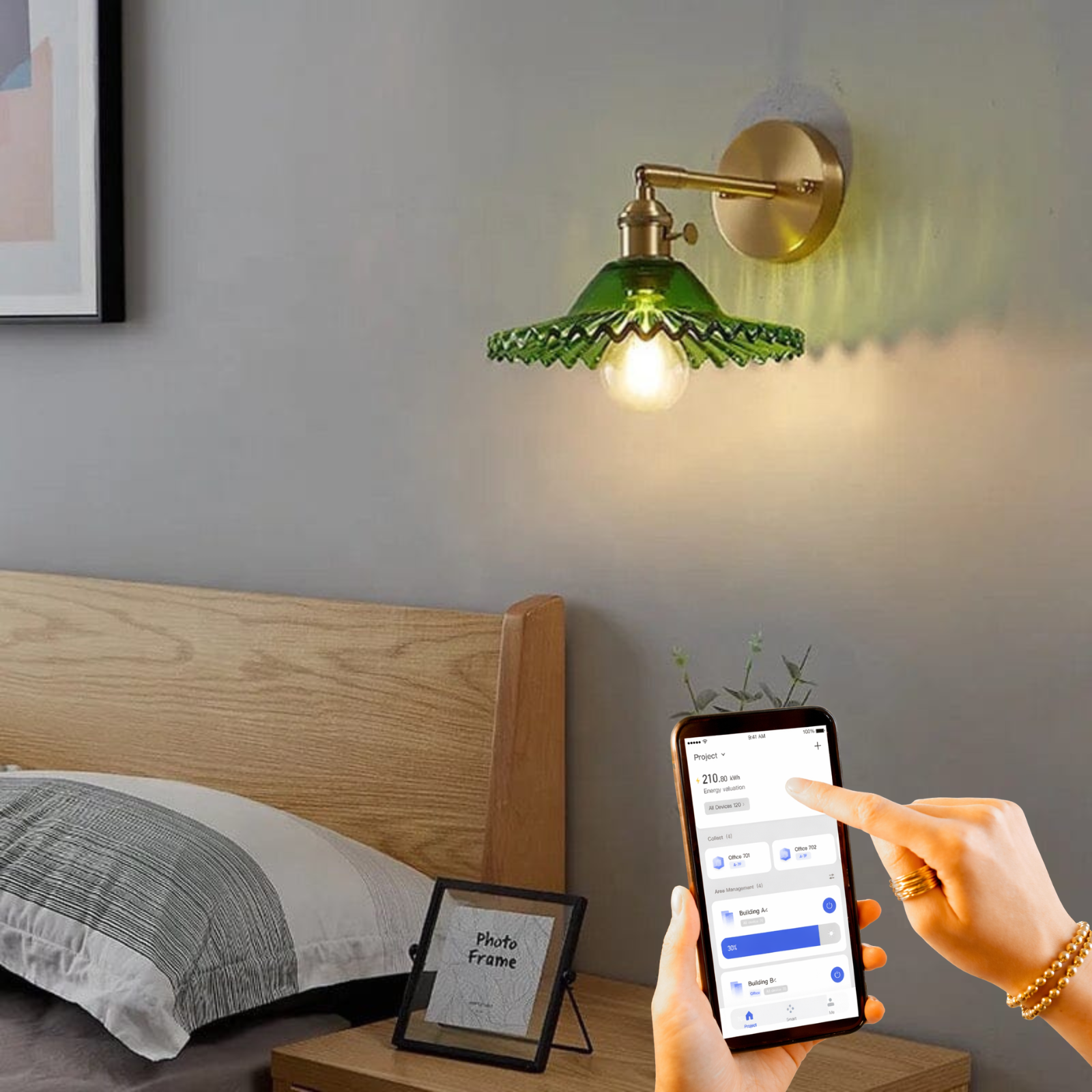 Leonardo Glass Wall Lamp