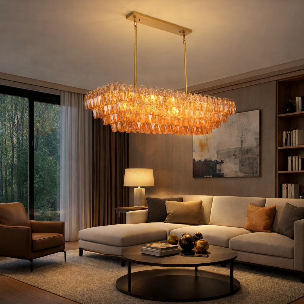 Madelyn Glass Rectangular Chandeliers