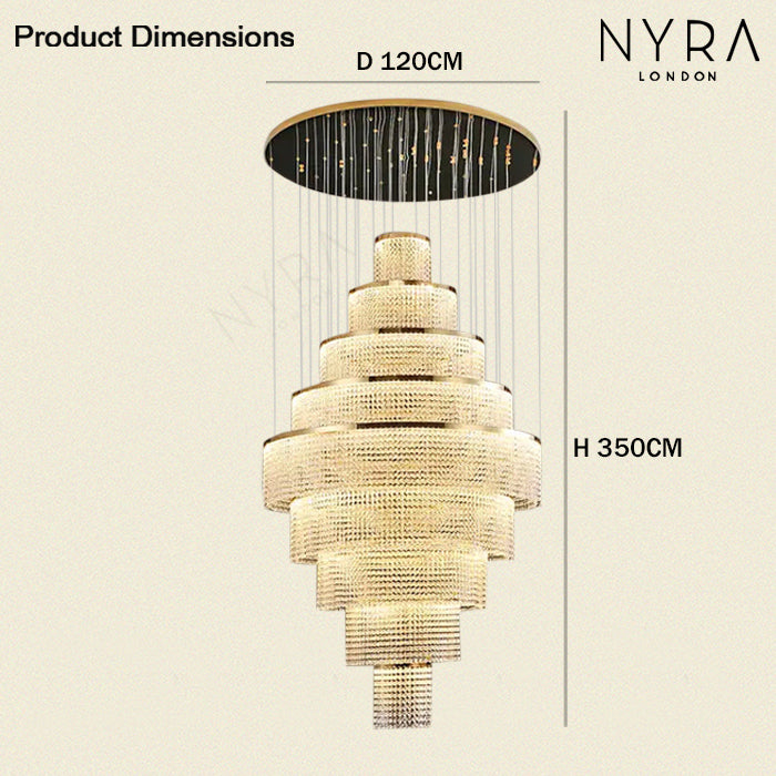 Melanie Crystal Ring Chandelier