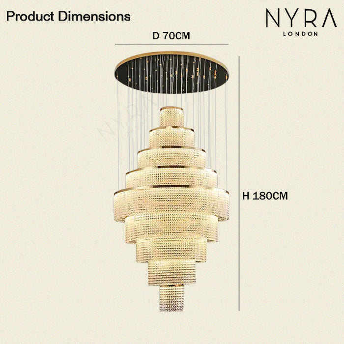 Melanie Crystal Ring Chandelier