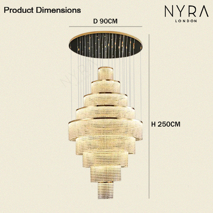 Melanie Crystal Ring Chandelier