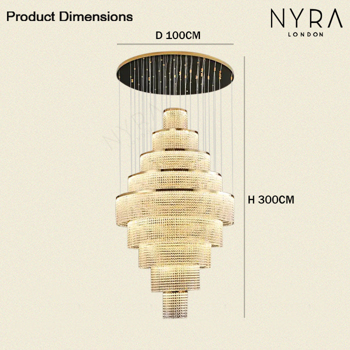 Melanie Crystal Ring Chandelier