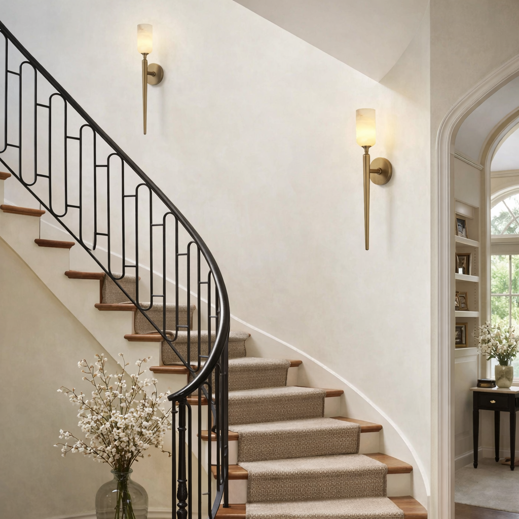 Meridian Alabaster Wall Light