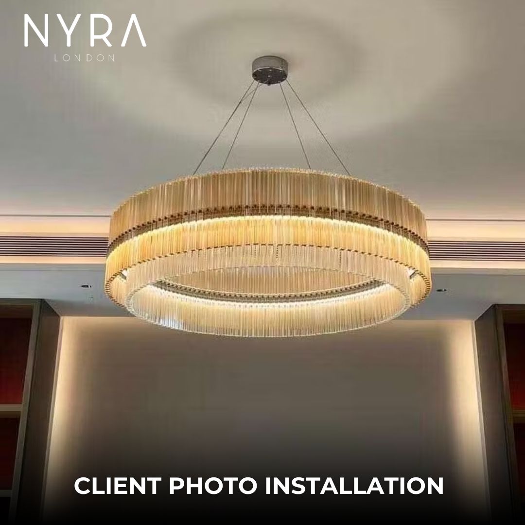 Mia Glass Chandelier