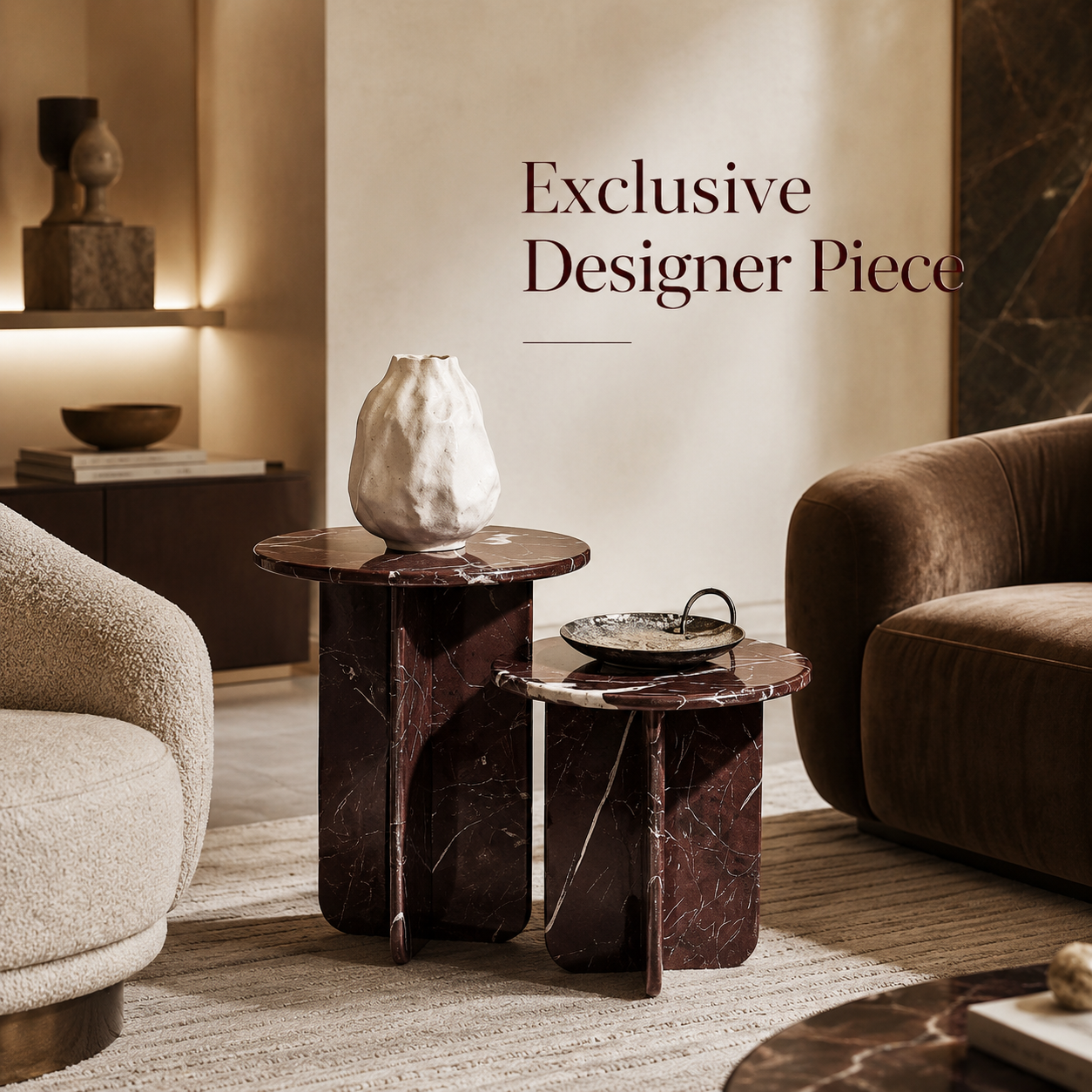 Monterra Marble Side Tables
