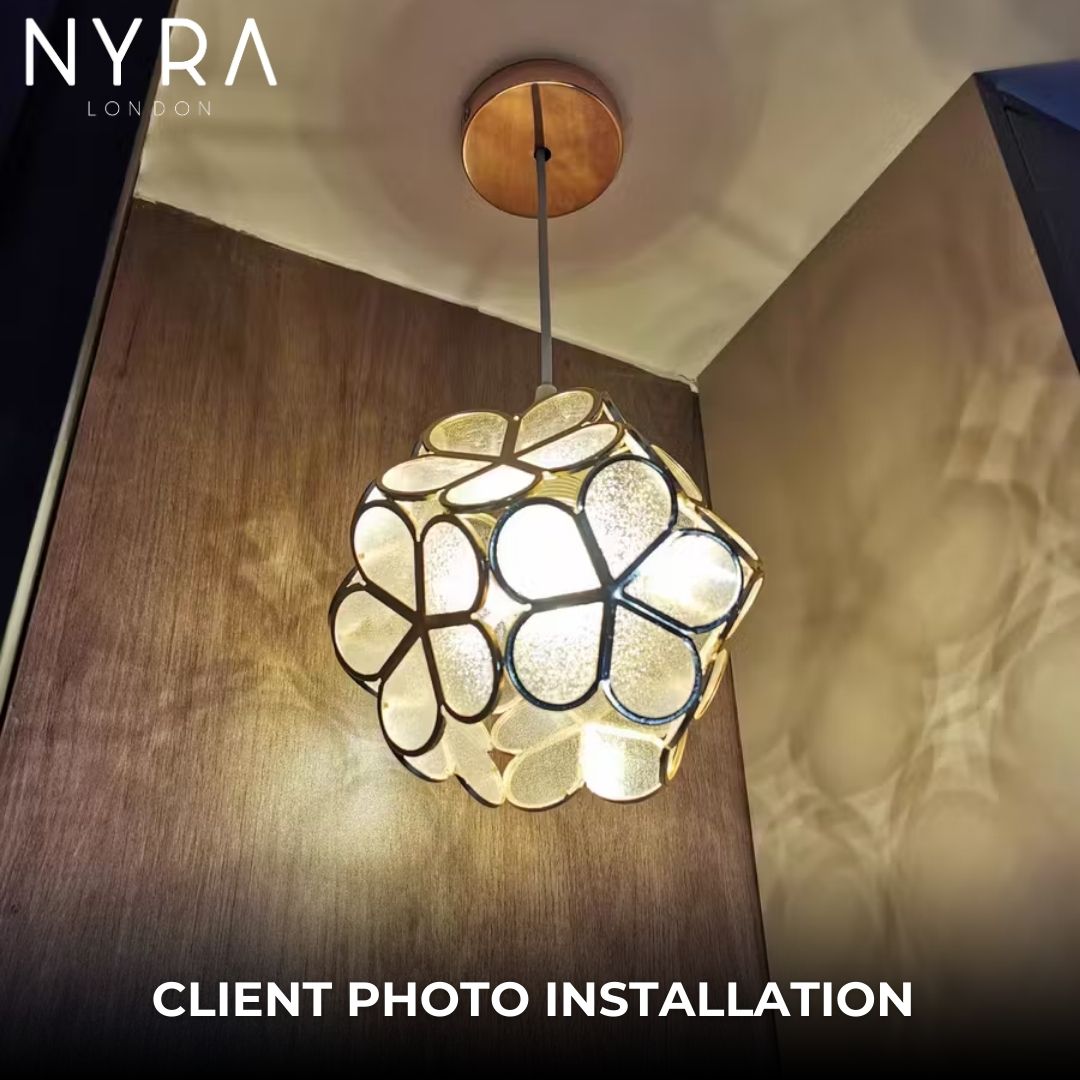 NYRA Flower Glass Pendant