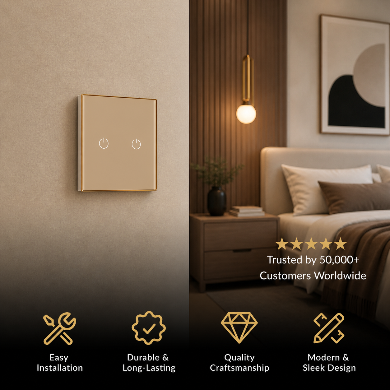 NYRA Touch Control Light Switch