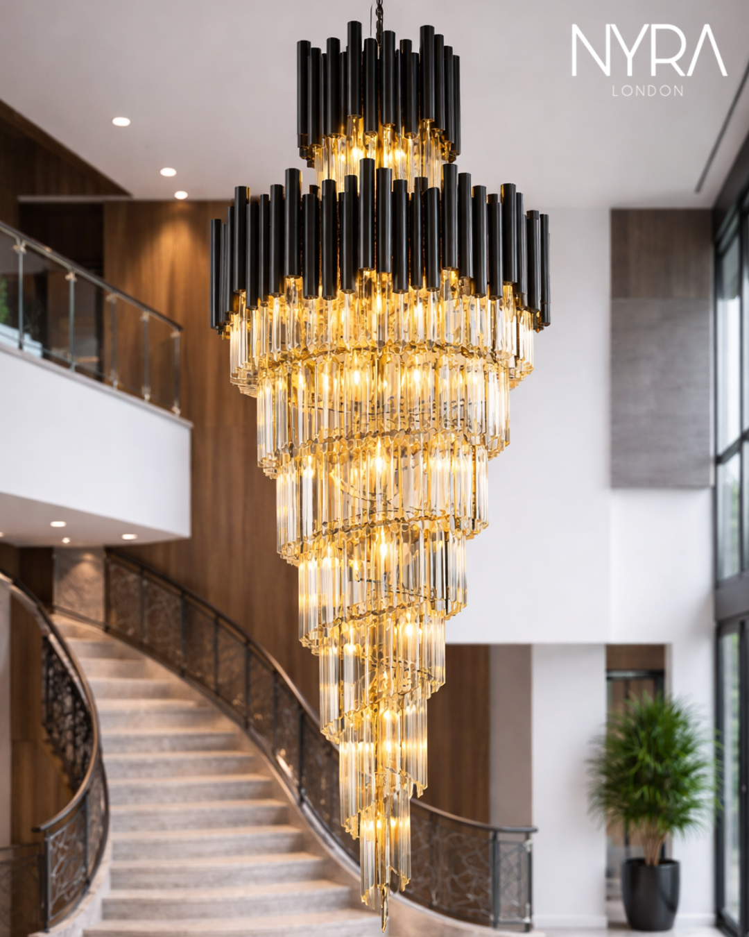 New York Black Chandelier