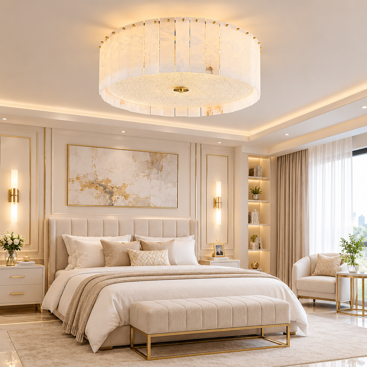 Norda Marble Ceiling Light
