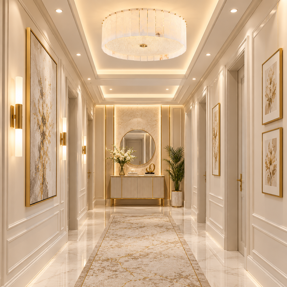 Norda Marble Ceiling Light
