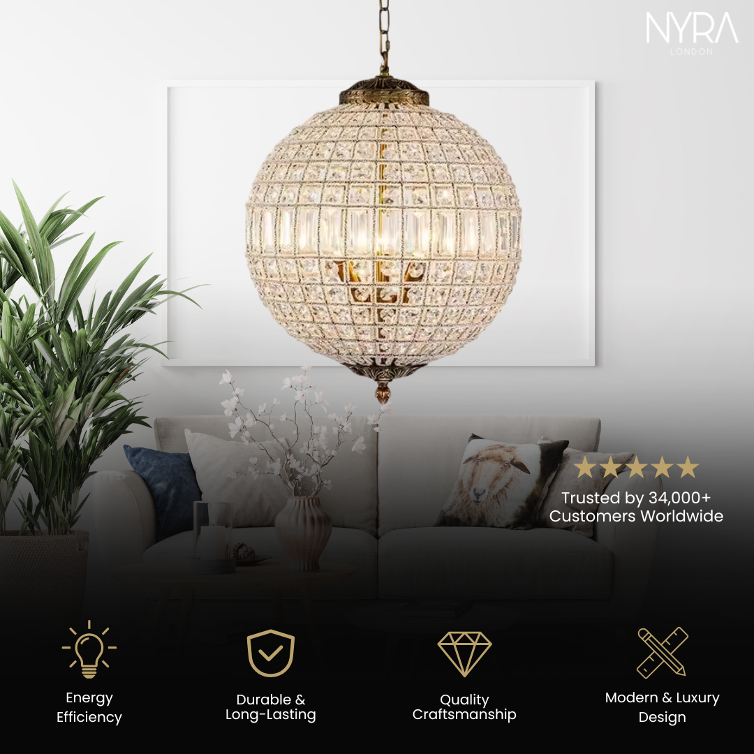 Clarion Crystal Orb Chandelier