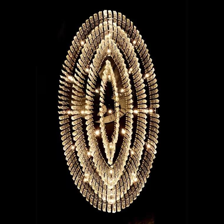 Grand Crystal Lustre LED Ceiling Light