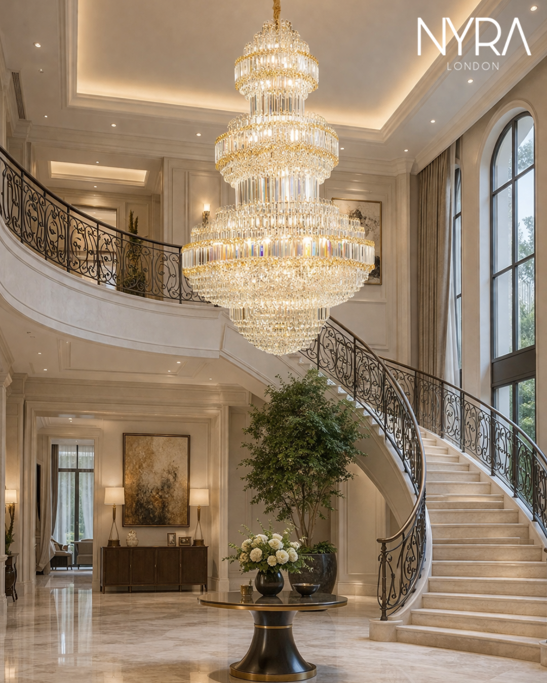 Nyra Royal Crystal Chandelier