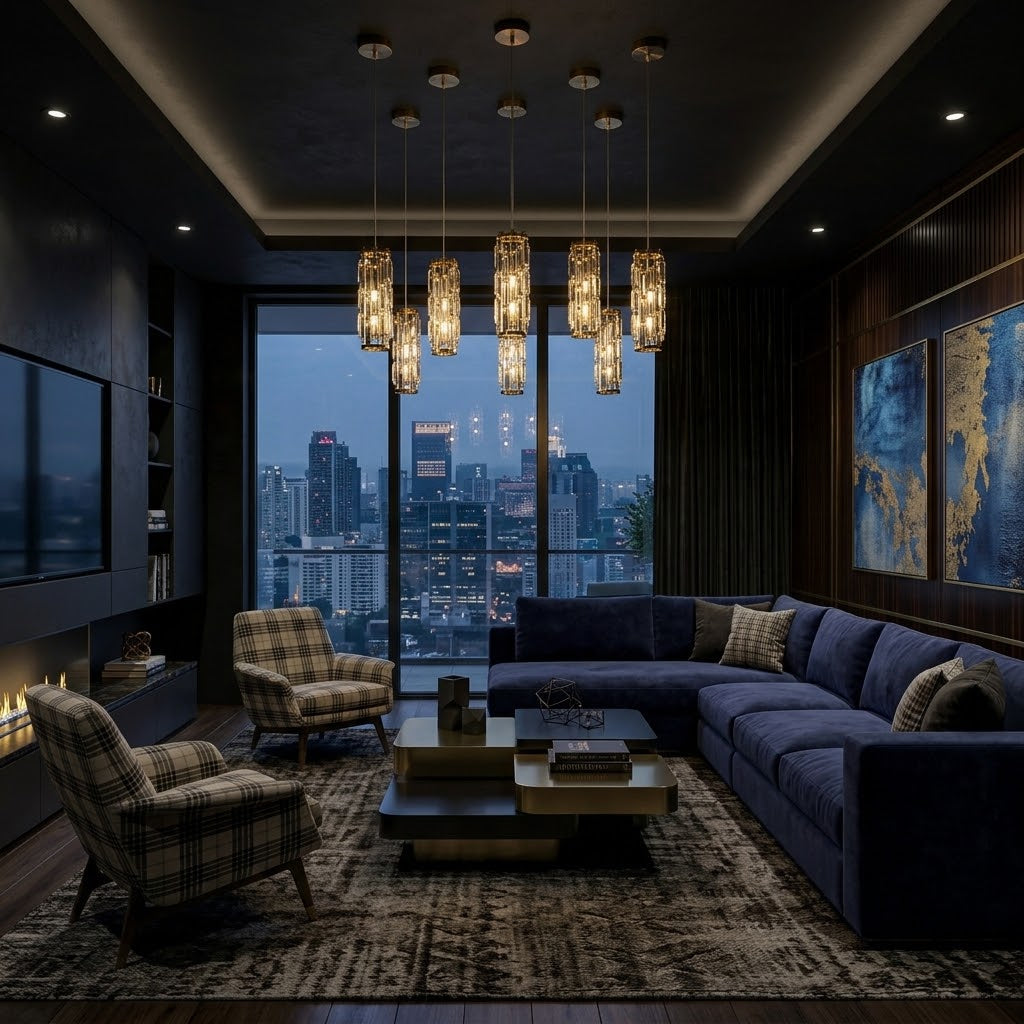 Oboni Crystal Pendant Light
