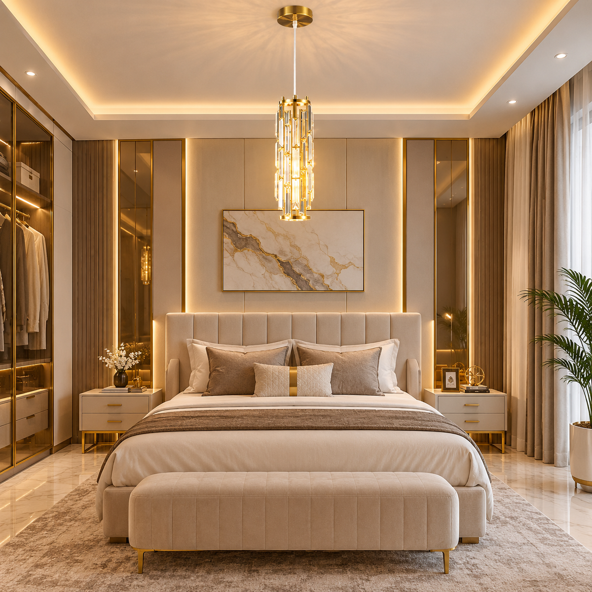 Oboni Crystal Pendant Light