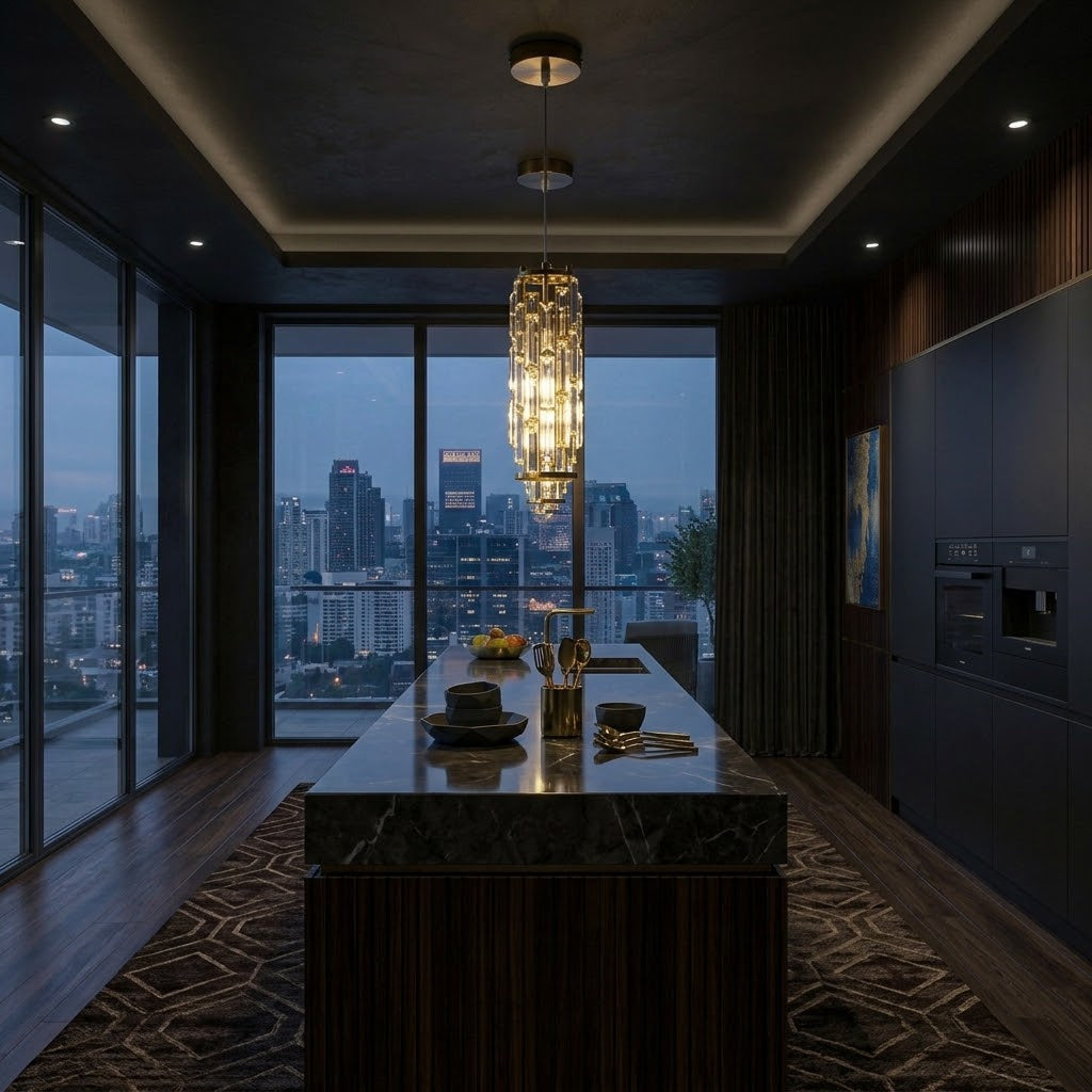 Oboni Crystal Pendant Light