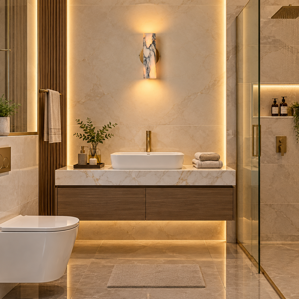 Oryon Marble Wall Light